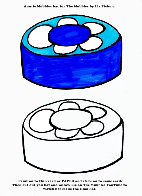 Auntie Mubbles Hat Template