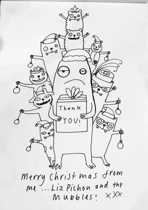 Merry Christmas From Liz Pichon And The Mubbles!