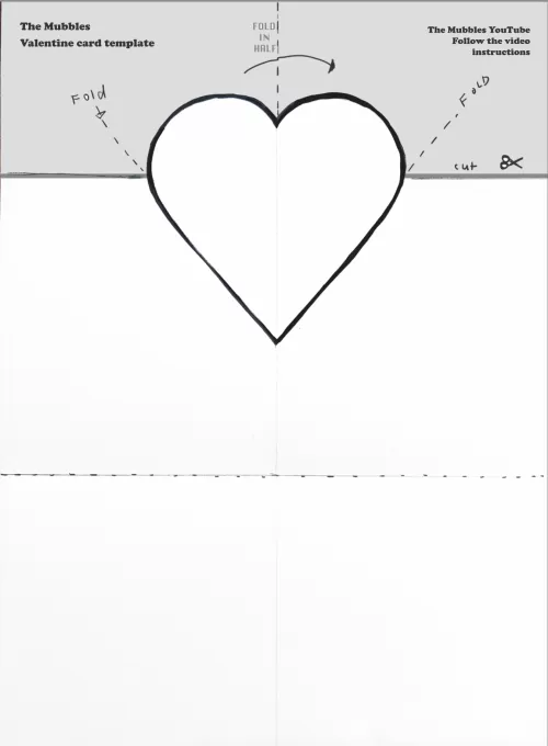 The Mubbles Valentines Day Card Template