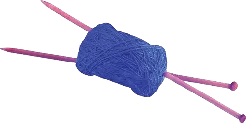 Knitting needles and wool
